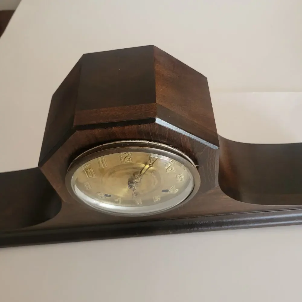 Vintage Antique New Haven Harmoniste Mantle Clock Harmony Duo Chime
